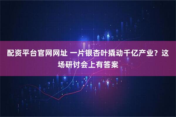 配资平台官网网址 一片银杏叶撬动千亿产业？这场研讨会上有答案